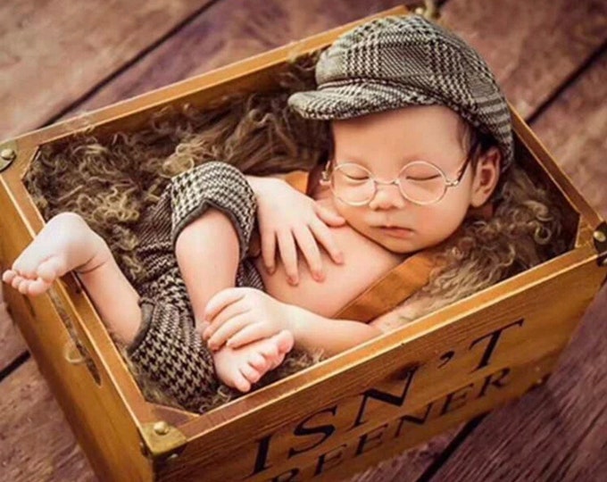 Newborn Boy Outfit Photography Photo Pictures Pants Hat Outfit Etsy