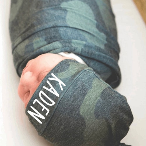 Classic Camo Swaddle Hat Set Camouflage Swaddle True Etsy