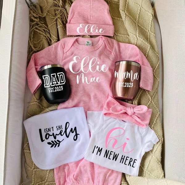 Baby Girl Gift Basket Baby Girl Gift Unique Baby Girl Gift newborn girl coming home outfit new baby Personalized Baby girl Gift new parents