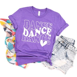 Retro Dance Shirt Dancer Tshirt I love Dance Dance Recital Gift Dance Competition Competitive Dance Gifts Dance Shirts Kids Dance Shirt gift
