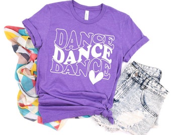 Retro Dance Shirt Dancer Tshirt J'aime la danse Dance Dance Recital Gift Dance Competition Competitive Dance Gifts Dance Shirts Kids Dance Shirt cadeau