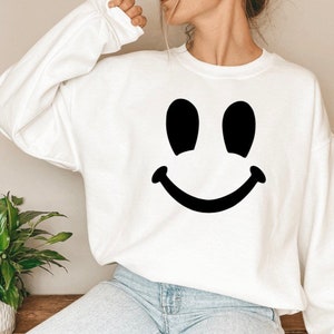 Halloween Ghost Sweatshirt Adult Crewneck Spooky Ghost Sweatshirt Casual Halloween Costume Fall Time Comfy Sweatshirt