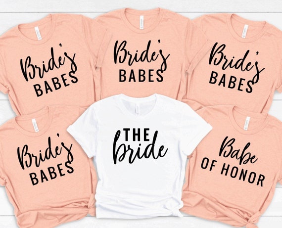 Bridesmaid party shirts sales