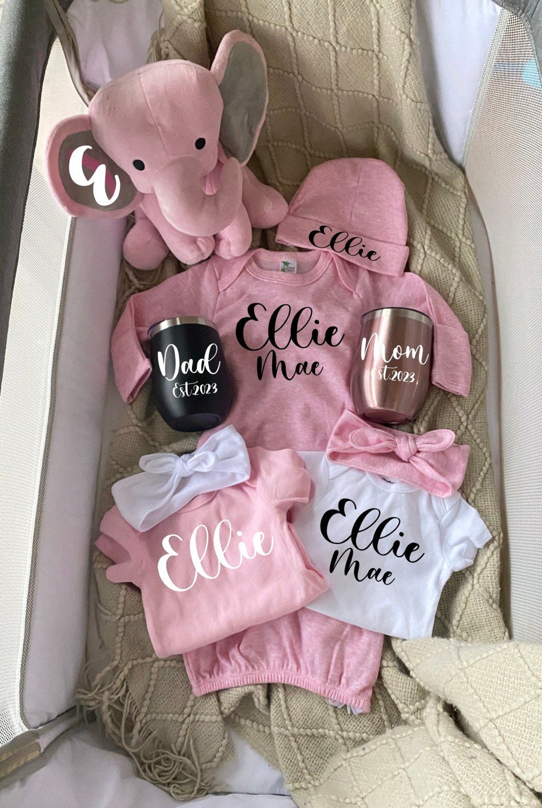 Baby Girl Gift New Parents Gift Basket Baby Shower Gift Newborn Girl