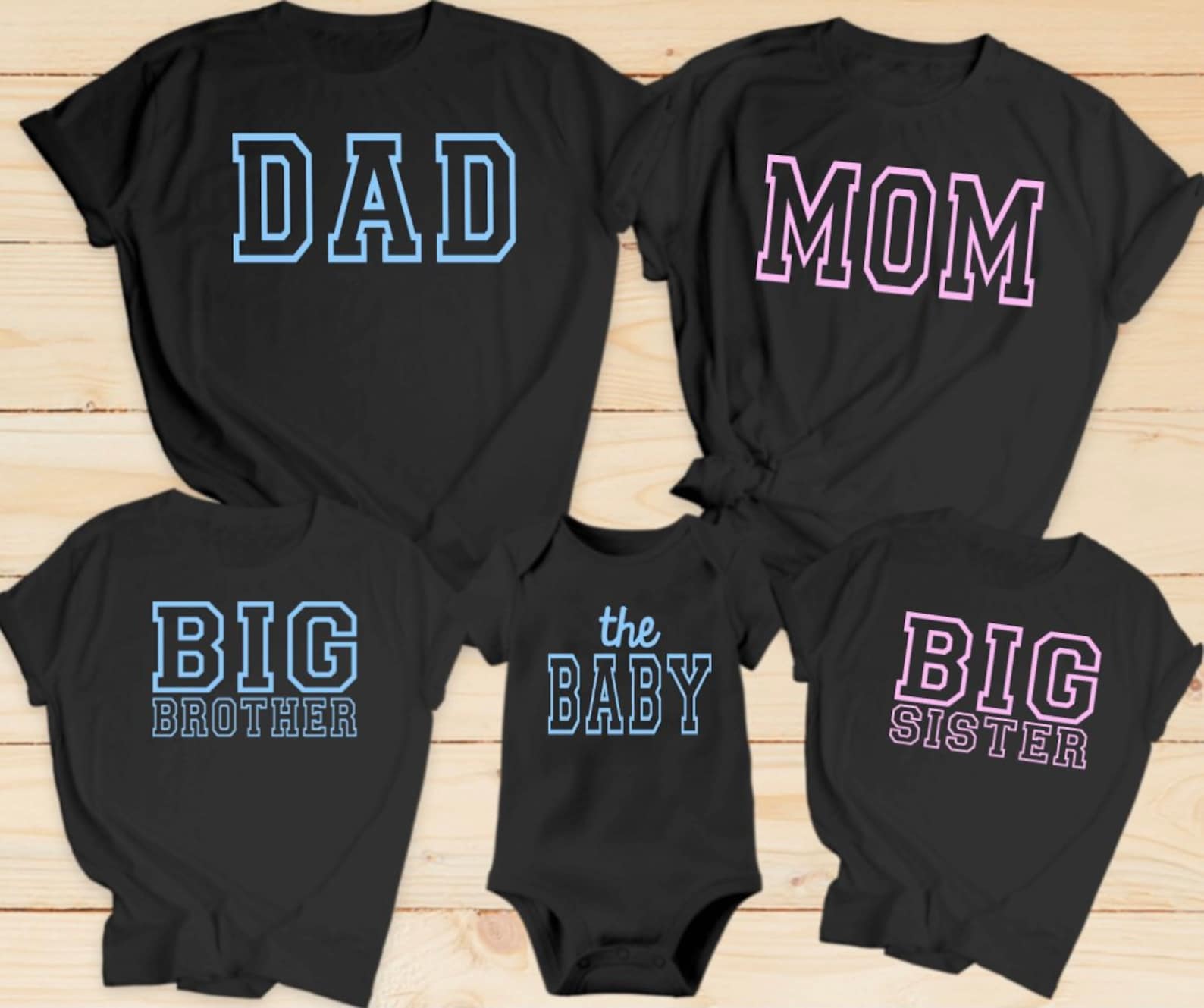 Matching Family Shirts Pregnancy Announcement Gender Reveal - Etsy