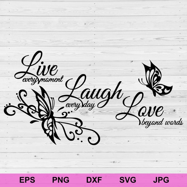 live laugh love svg, positive affirmations concept rules inspirational svg, motivational quotes digital download file svg