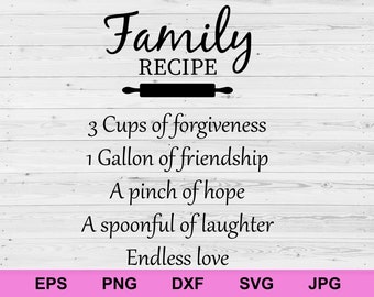 Download Family Recipe Svg Etsy