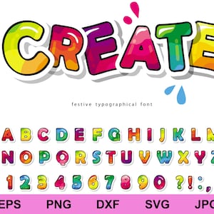 Alphabet coloré anglais 26 lettres éducatif apprentissage typographie polices clipart svg, alphabet coloré clipart svg, fond de la maternelle