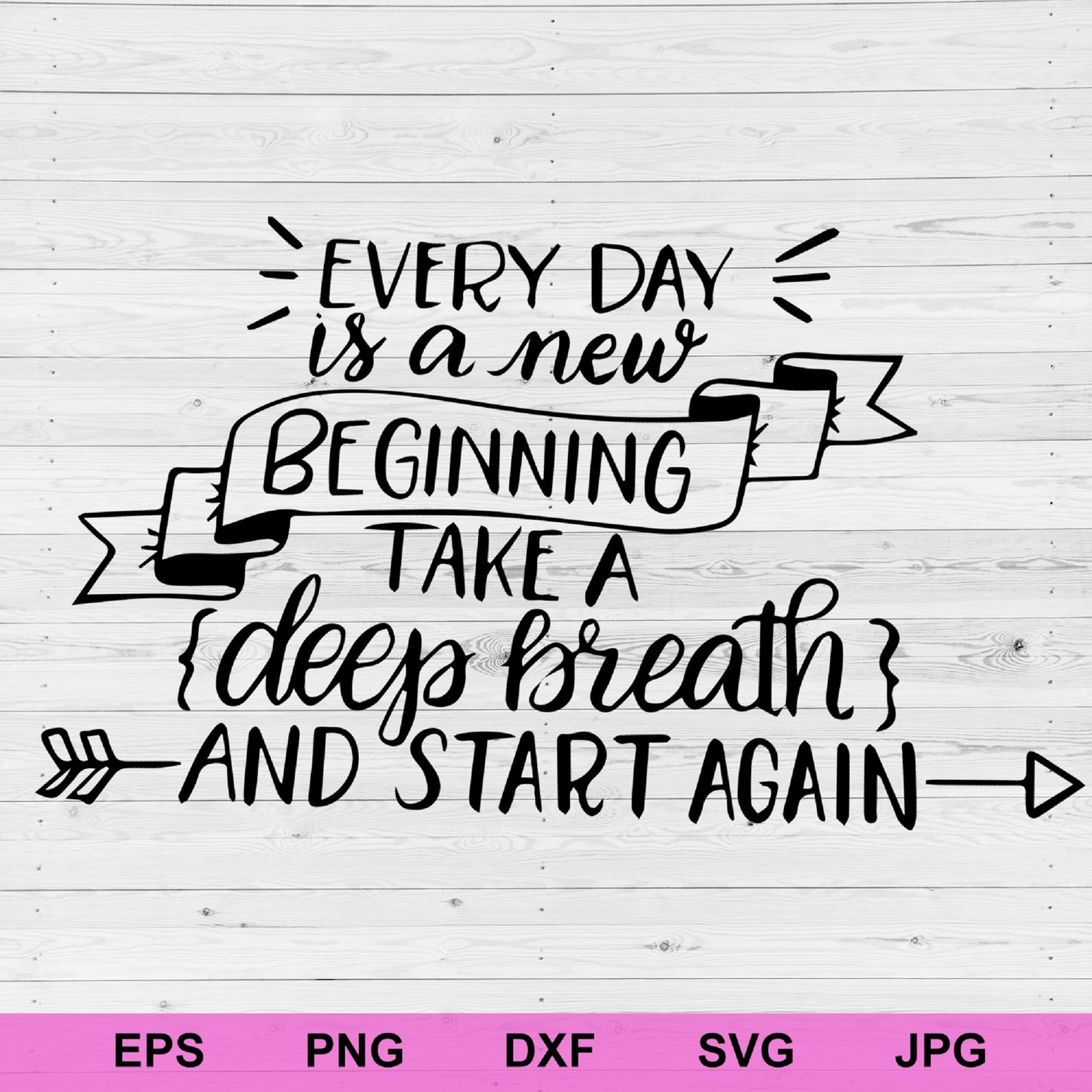 Elke dag is een nieuw begin svg positieve affirmaties Etsy Elke dag is een nieuw begin svg positieve affirmaties Etsy