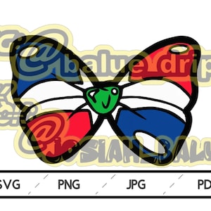 Dominican Republic Flag Bow Caribbean Island Country World National Nation Design JPG PNG SVG File