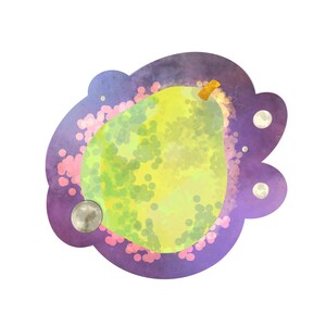 Foggy Pear Pear Sticker Fruit Sticker Water Resistant