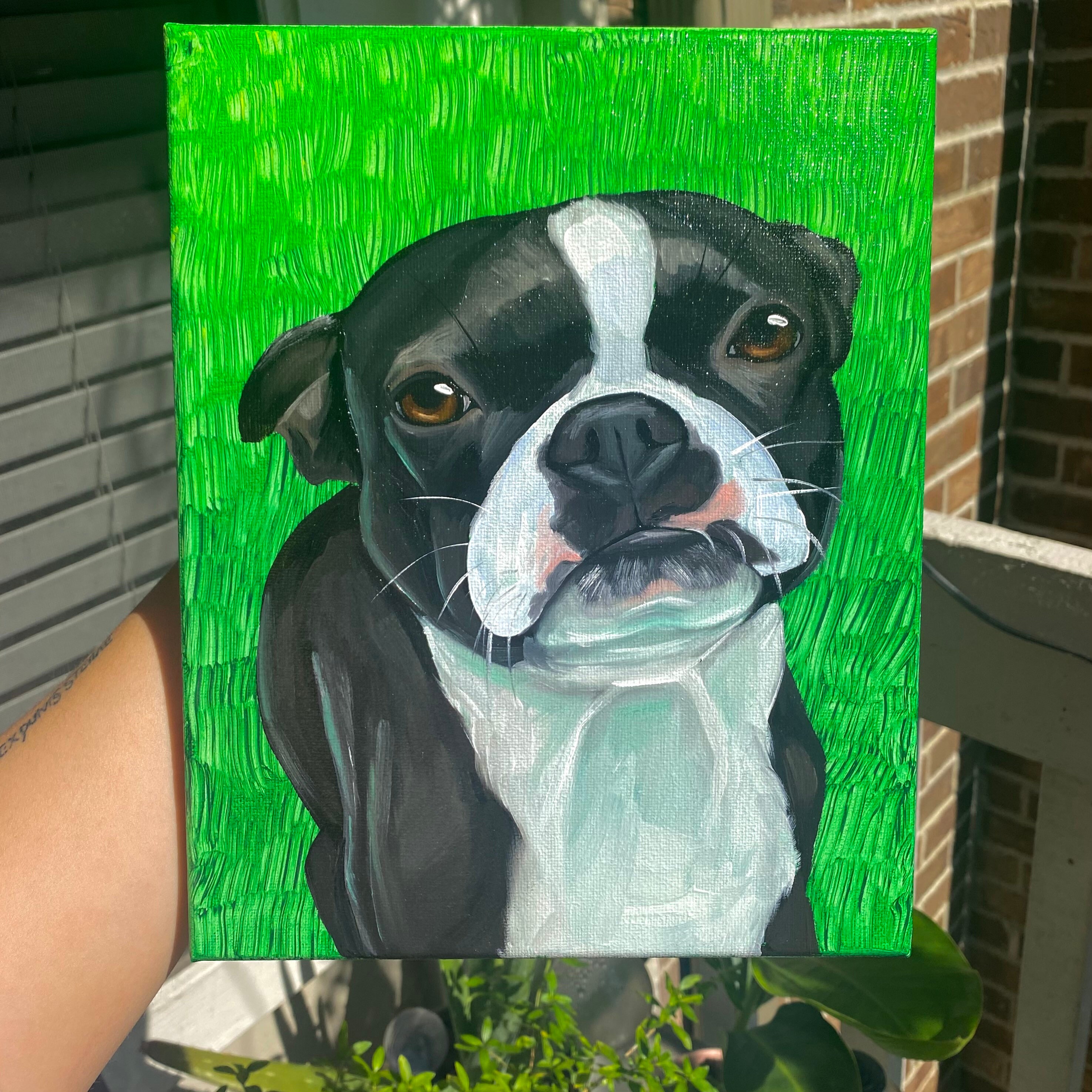Custom Pet Portrait Oil Painting on Canvas Etsy