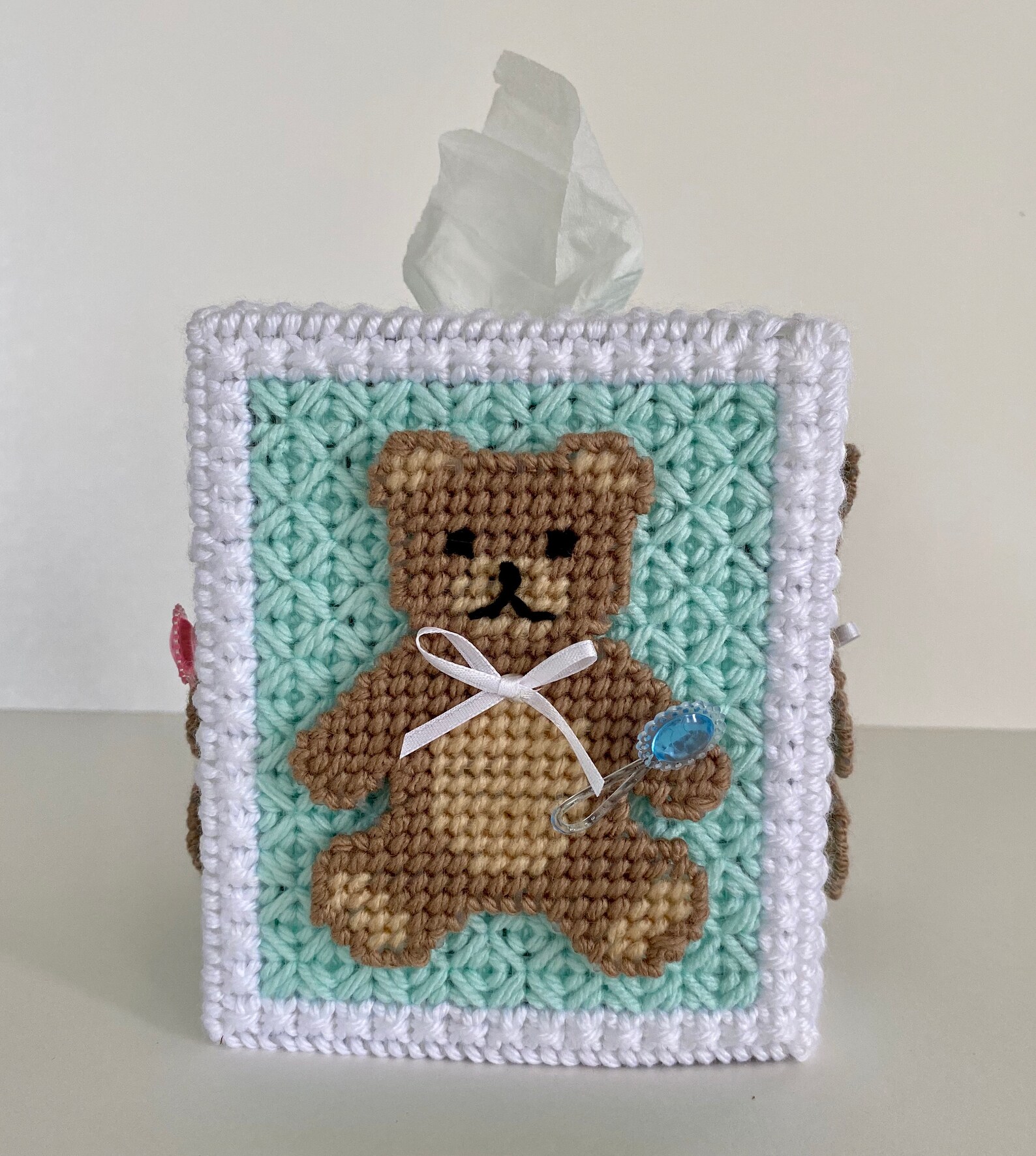 Teddy Bear Tissue Box Cover / Handmade Teddy Bear Tissue Box Etsy