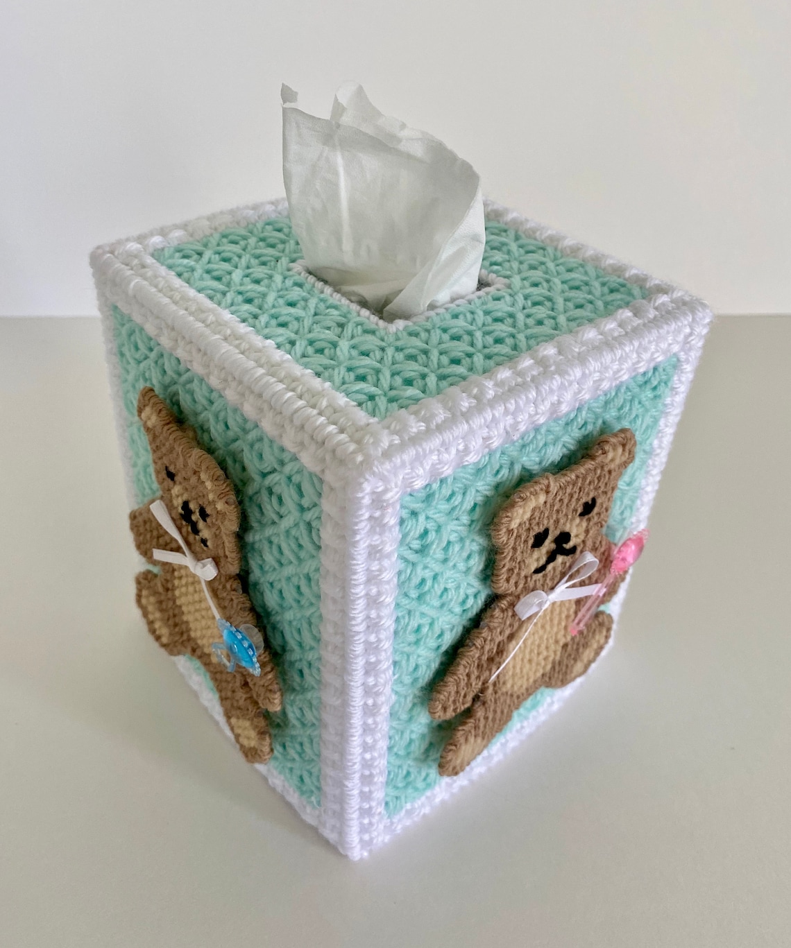 Teddy Bear Tissue Box Cover / Handmade Teddy Bear Tissue Box Etsy