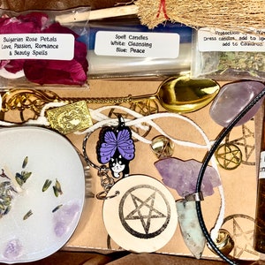 FREE postage, Witches bundle box, witchcraft bundle, witchcraft gift box, witchy box, witchcraft supplies box, witchy gift image 7