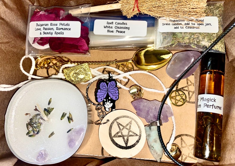 FREE postage, Witches bundle box, witchcraft bundle, witchcraft gift box, witchy box, witchcraft supplies box, witchy gift image 7