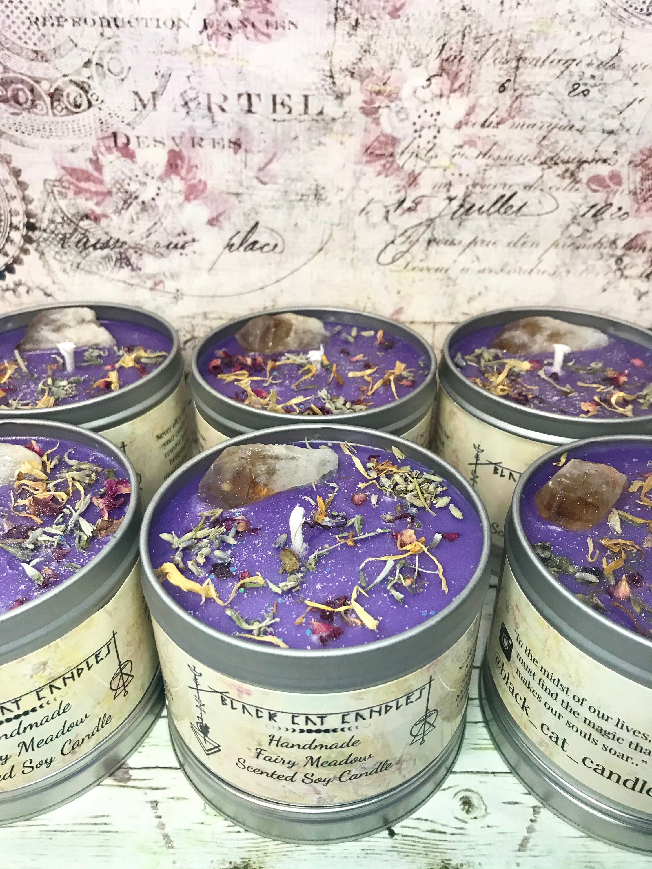 Fairy meadow candle faerie candle healing candle forest Etsy