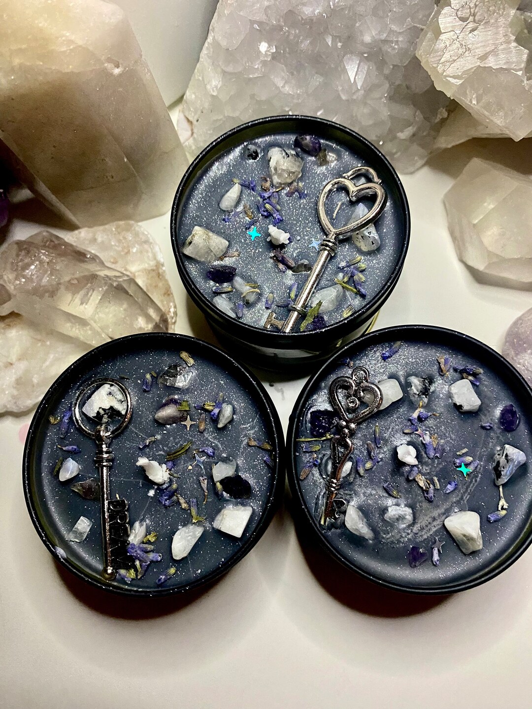 New Beginnings Candle, Fresh Start Candle, Healing Crystal Candle