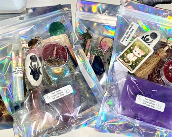 FREE postage, Witches bundle box, witchcraft bundle, witchcraft gift box, witchy box, witchcraft supplies box, witchy grab bag