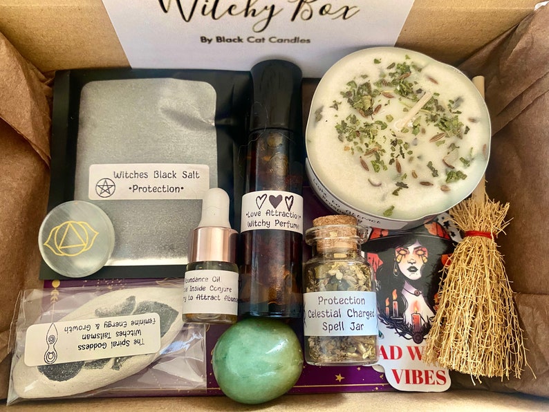 FREE postage, Witches bundle box, witchcraft bundle, witchcraft gift box, witchy box, witchcraft supplies box, witchy gift image 5