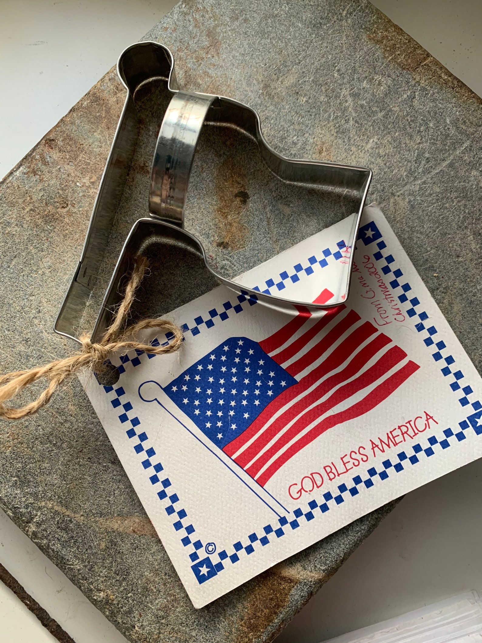 Metal Patriotic Flag Cookie Cutter with Handle Etsy