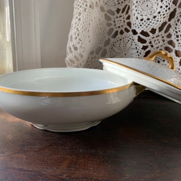 Gold Trimmed Dish Etsy