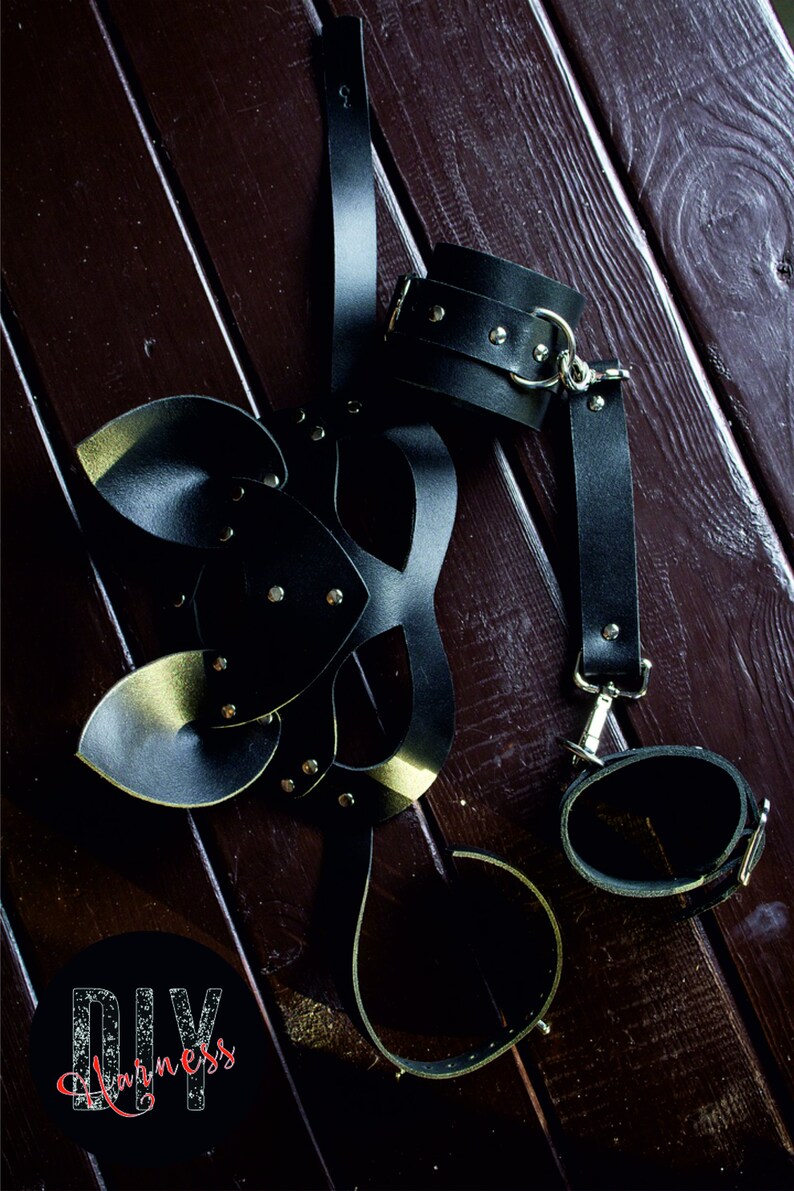 Handcuff leather Pattern Handcuff DIY Pdf Download Etsy