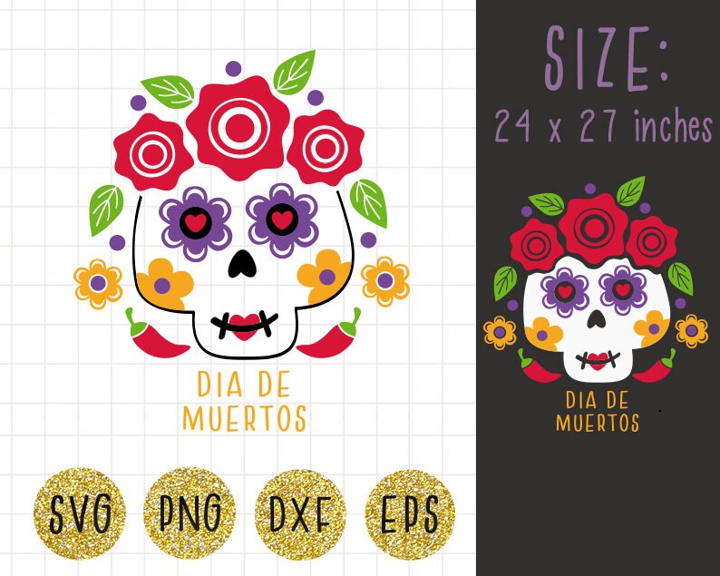 Download Sugar skull svg Skull girl svg Day of the dead svg ...