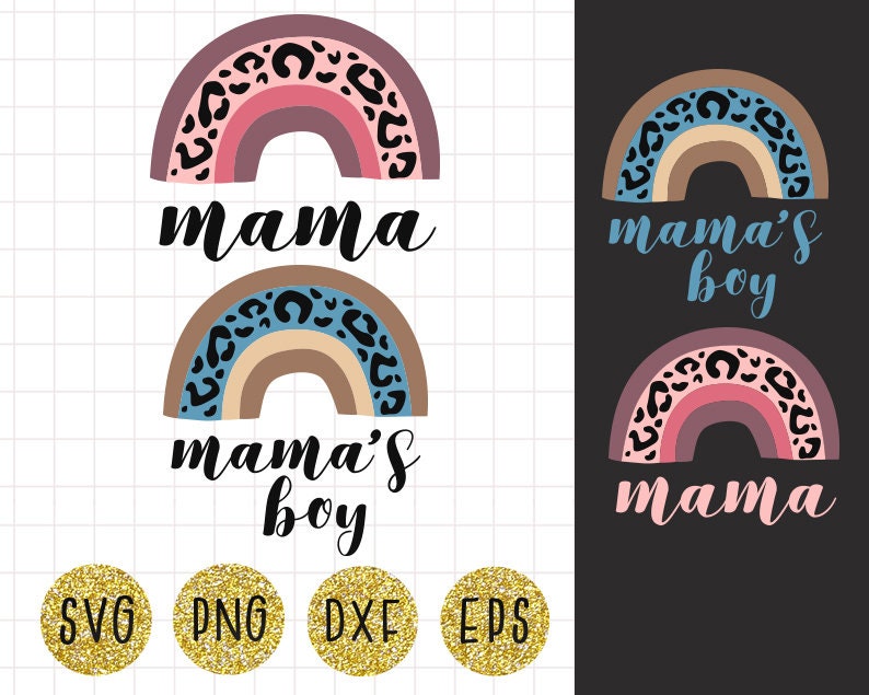 Download Rainbow svg Rainbow clipart Leopard print svg Mama Rainbow ...