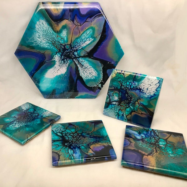 Coaster Trivet Set Etsy