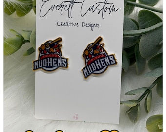 Custom Logo Stud Earrings
