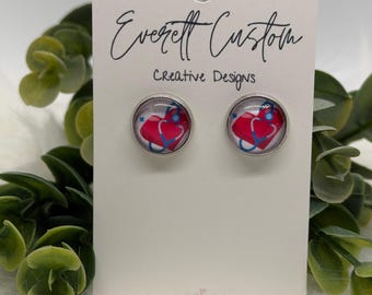 Nurse Earrings | RN Gift | Nurse Jewelry | Medical Stud Earrings | CNA Gift | Healthcare Worker Gift | Cute Nurse Earrings
