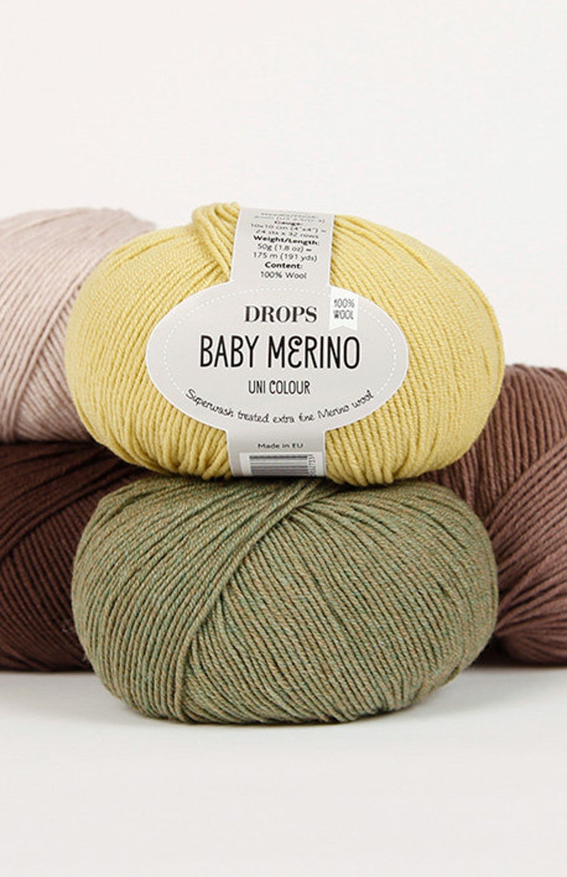 Drops Baby Merino superwash treated extra fine merino wool Etsy