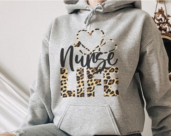 Nurse Life Sweat,Nurse Graphic on Sweat,Nursing School Graduate,Nurse Appreciation Hoodie, Nurse Gift,ER Nurse,Nurse Life Hoodie,Nurse Gifts