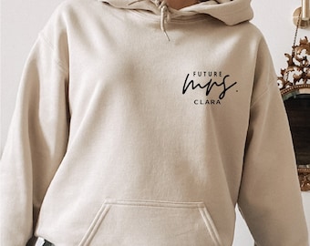 Engagement gift, future mrs sweatshirt, new mrs sweatshirt, bride to be gift, custom bridal gift, bride hoodie, future mrs hoodie,future mrs