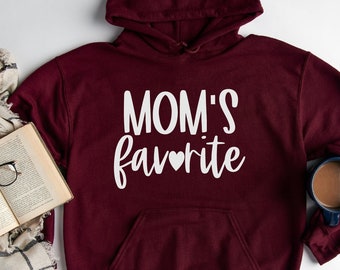 Mom's Favorite, Favorite Daughter Sweat, Family Sweat, Gift For Daughter Hoodie, Funny Daughter Sweatshirt, christmas gift, Hoodie, 4xl 5xl