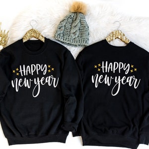 Happy New Year Sweat,Hello New Year Sweat,New Years Sweat,New Years Sweat Womens,Holiday Sweat,New Year Outfit,Christmas Sweatshirt,New Year