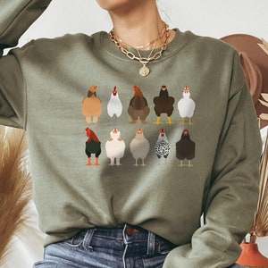 Chicken Sweatshirt, Thanksgiving Sweatshirt, Christmas Sweatshirt, Gifts for mom, Holiday Sweatshirt, trending now, gifts for sister
