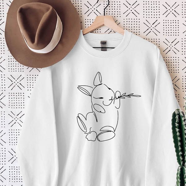 Bunny Crewneck,Bunny Lover Sweat,Cute Bunny Apparel,Bunny Sweatshirt,Easter Sweatshirt,Rabbit Sweatshirt,Spring sweatshirt,Bunny Sweatshirts