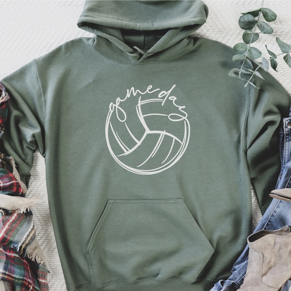 Game Day Hoodie, Sweatshirt, Volleyball Sweatshirt, Volleyball Day