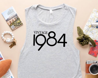 Vintage 1984 tank 40th Birthday, 40th Birthday Gift, 40th Birthday tank , 40th Birthday Party, 1983 Tank top