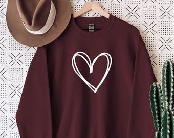 Valentines Day Heart Sweatshirt, Valentines Sweatshirt, Heart Sweatshirt, Sweatshirt, Sweatshirt for Mom,