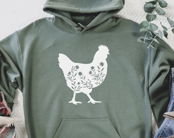 Sunshine Chicken Whisperer Distressed White Hen Funny Chickens Womens Long Sleeve Hooded Loose Casual Pullover Hoodie Dress Tunic Sweatshirt Dress with Pockets Sunshine Chicken Whisperer Distressed White Hen Funny Chickens Womens Long Sleeve Hooded Loose Casual Pullover Hoodie Dress Tunic Sweatshirt Dress with Pockets