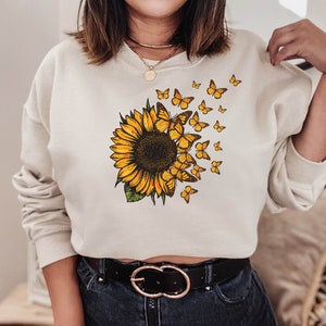 Sunflower crop sale top hoodie
