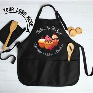 Custom Logo Apron,Personalized Apron with pockets, Custom Apron,Mens Aprons, Womens Apron, Custom Text Apron, Logo Apron, Personalized Apron