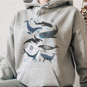 Hammer Shark Sweatshirt, Shark Fish Sweatshirt, Aquarium Hoodie, Fishing Sweater, Koi Fish Funny Daily Sweater