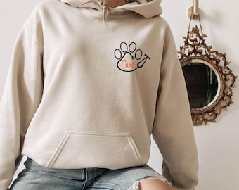 Vet tech, Monogrammed Veterinarian Sweatshirt, Stethoscope, Dog paw, Graduation gift for vet school student, Personalized, Vet gift