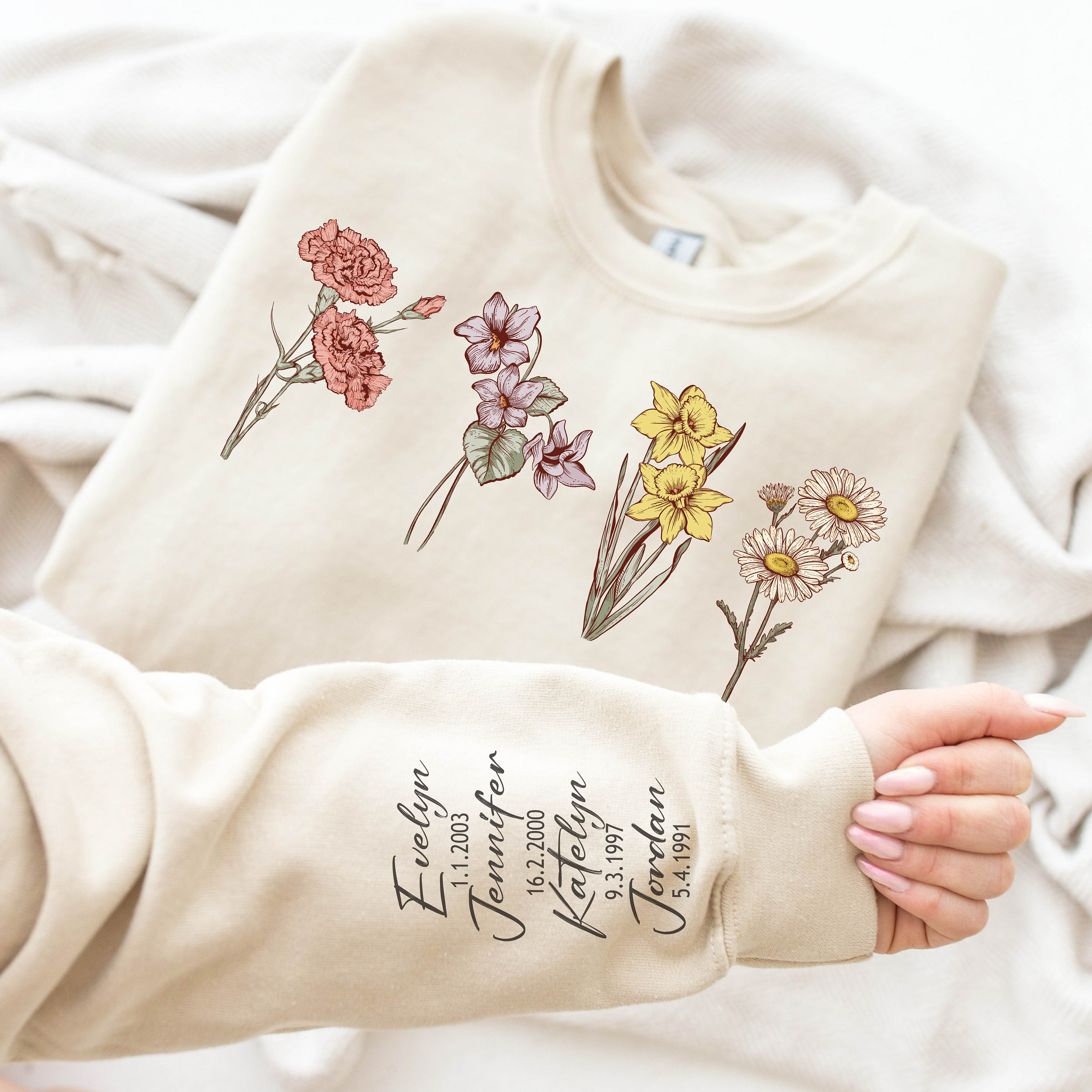 Flower Sweatshirt - Etsy