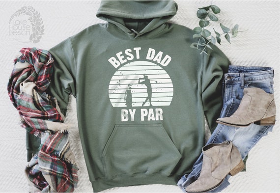 Best Dad By Par Golf Hoodie for Men, Golfing Gift for Dad, Dad Golf Sweat, Golf Christmas Gift,Golfer Dad,Golf Gifts for Men,Dad Golf Hoodie