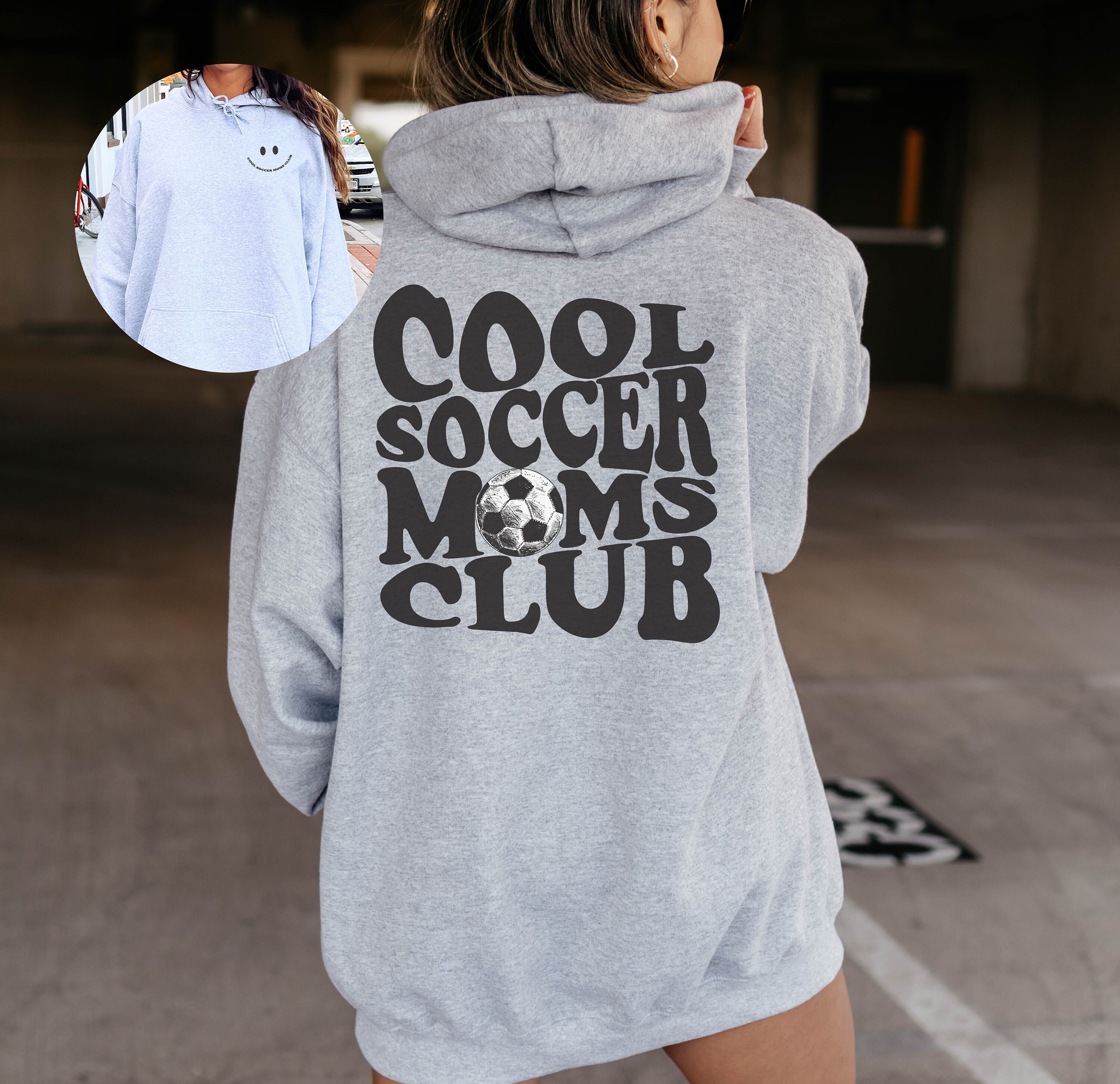 Cool Soccer Moms Club Sweatshirt Cool Moms Hoodie Soccer